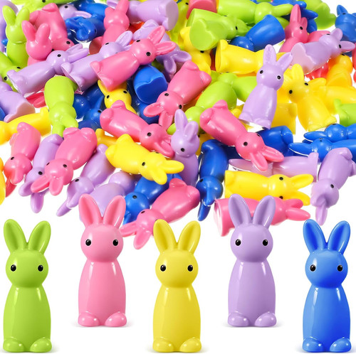 100 pcs mini - bunny, resin